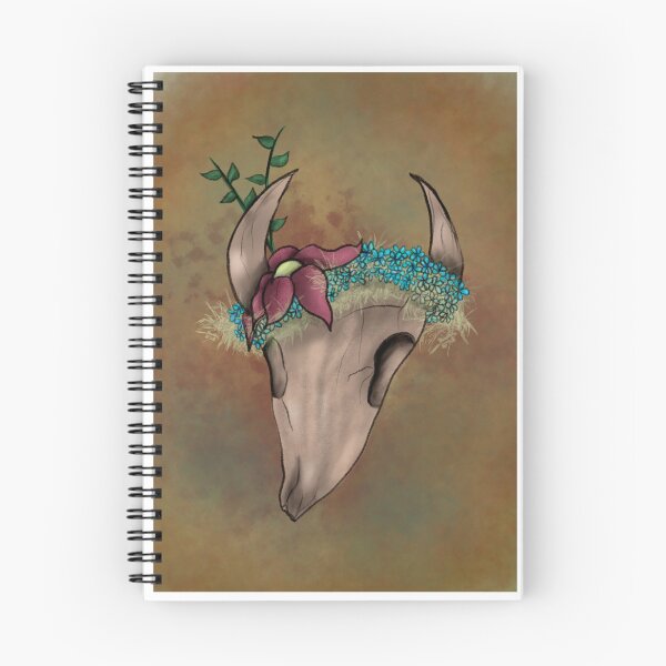 Item preview, Steer Skull With Flowers designed and sold by bugtheslayer.