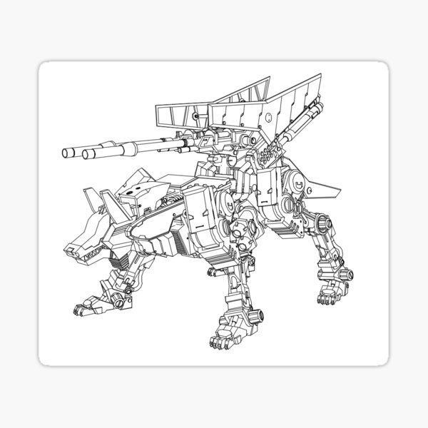 Command Wolf AC Sticker