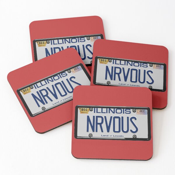 Item preview, Nrvous Licence Plate, Illinois. designed and sold by DarkMatter2016.