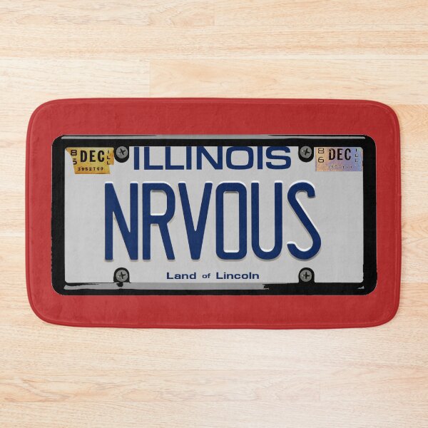 Item preview, Nrvous Licence Plate, Illinois. designed and sold by DarkMatter2016.