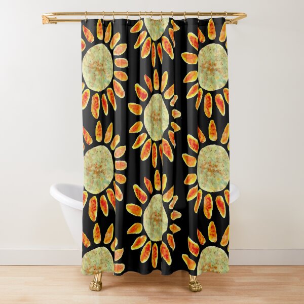 Painted Sun Shower Curtain