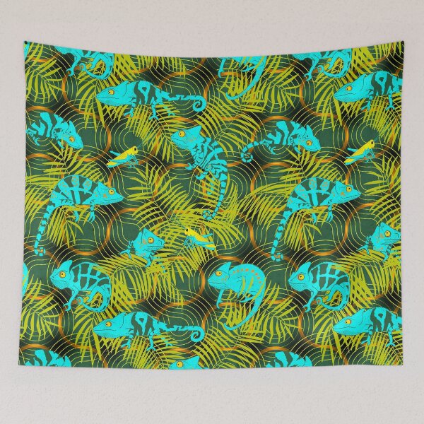 Item preview, Lost in the woods - Chameleon truchet turquoise designed and sold by kobyakov.