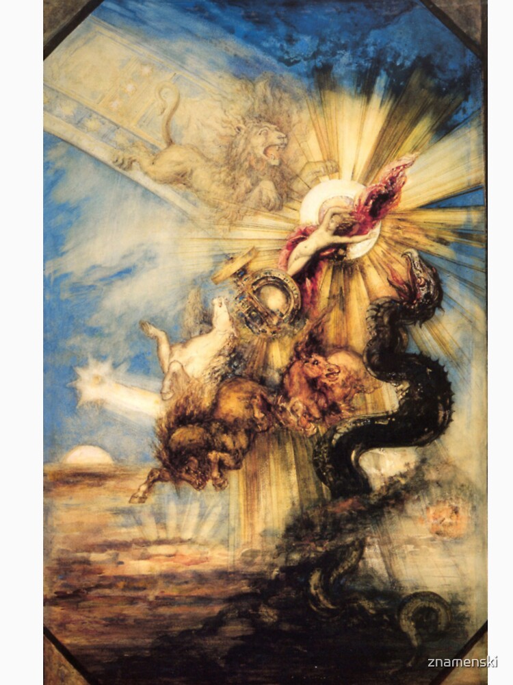 Phaethon Fall, Gustave Moreau, 1878, 99×65 cm by znamenski