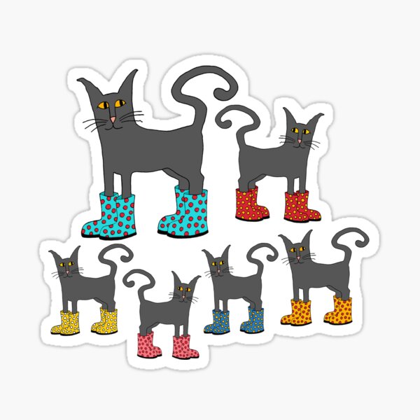 Item preview, Cats Wearing Boots designed and sold by srosedahl.