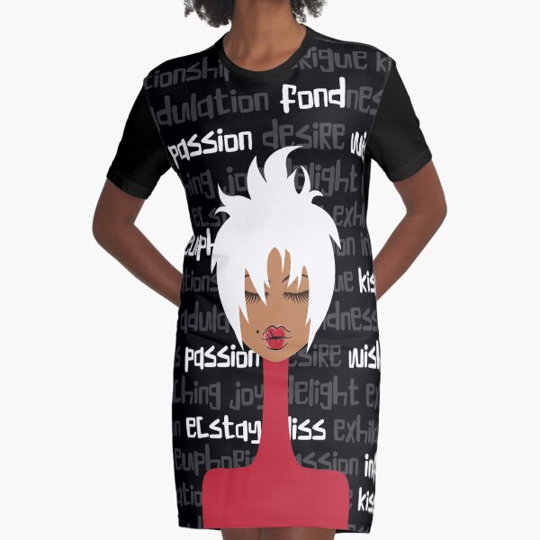 Love and Lust Graphic T-Shirt Dress