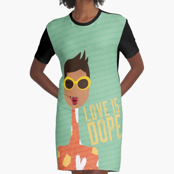 Love is Dope Graphic T-Shirt Dress