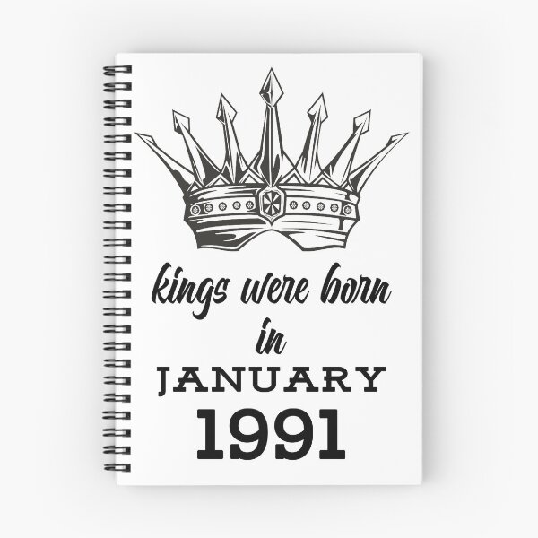 Artikelvorschau, kings were born in January,1991,Birthday and anniversary Gift entworfen und verkauft von BESTIFY.
