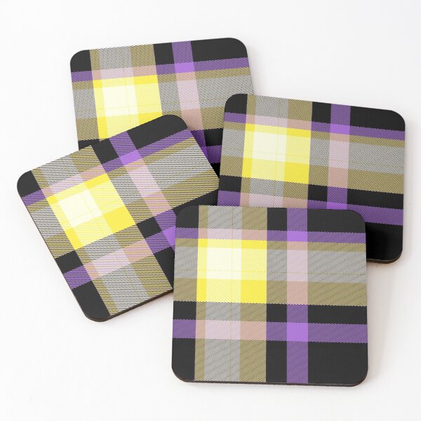 Item preview, Nonbinary Pride Tartan Plaid Pattern designed and sold by Vernen Ink.