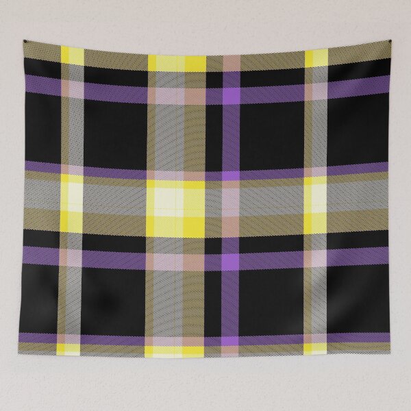 Item preview, Nonbinary Pride Tartan Plaid Pattern designed and sold by Vernen Ink.