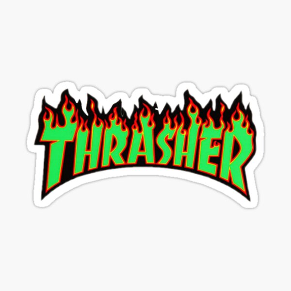 Green Trasher Pegatina