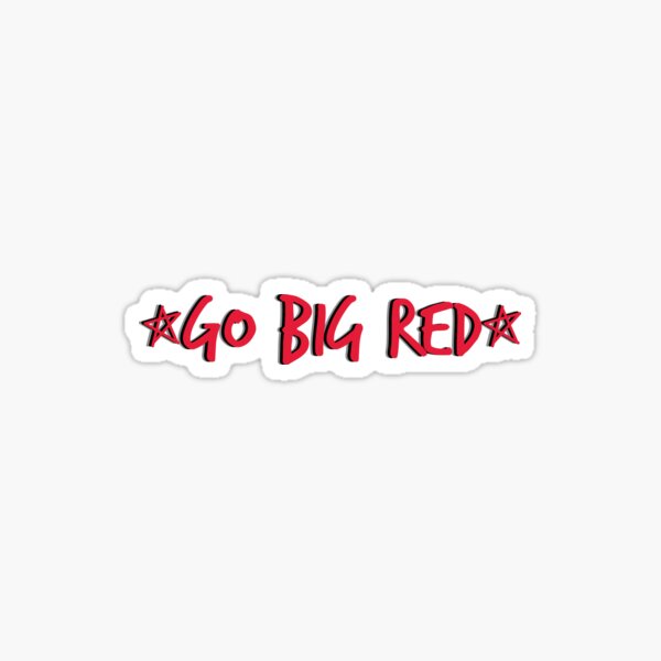 Go Big Red Sticker