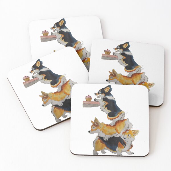 Item preview, Corgi hungry for cupcake designed and sold by Eikia.