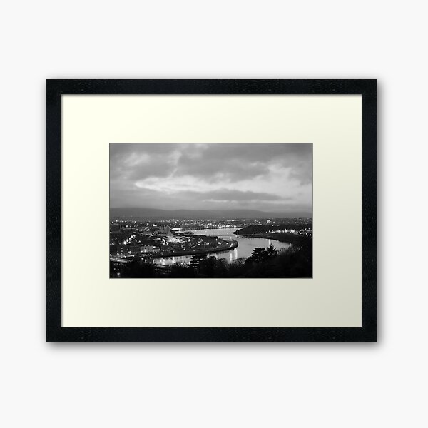 Derry by night Framed Art Print