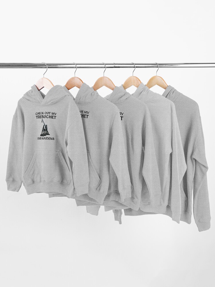Alternate view of Check out my Trebuchet Kids Pullover Hoodie