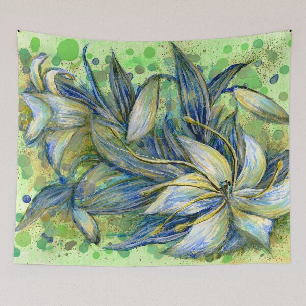 Item preview, Alaska Lily Garden Floral Pattern designed and sold by nadya.