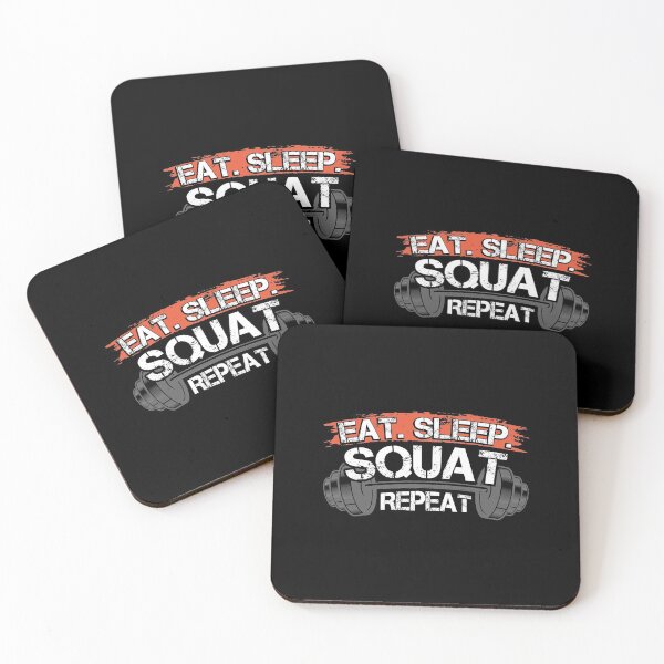 Item preview, Eat Sleep Squat Repeat graphic designed and sold by RedmonsDesigns.