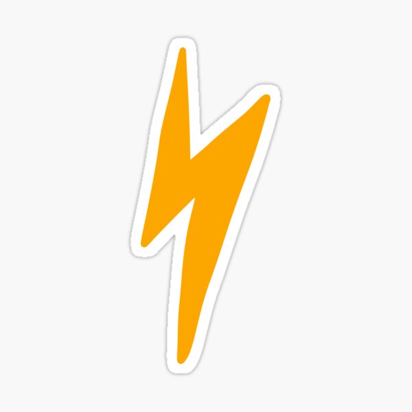 "lightning bolt aesthetic" Sticker by baeralex Redbubble