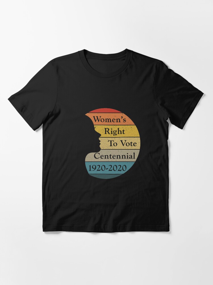 Thumbnail 3 of 7, Essential T-Shirt, Women's Right To Vote Centennial 1920-2020 Retro Sunset Gear designed and sold by DynamicDesign.