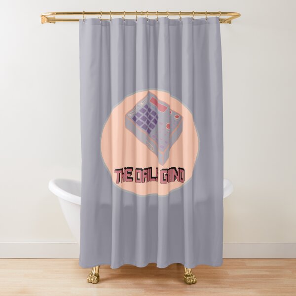 The Daily Grind MPC- Purple Shower Curtain