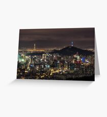 The city of lights Greeting Card