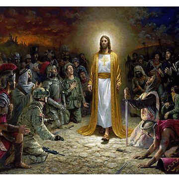 Army Military Soldiers Praising Jesus Christ Art Board Print for Sale by  Rowena Jones | Redbubble