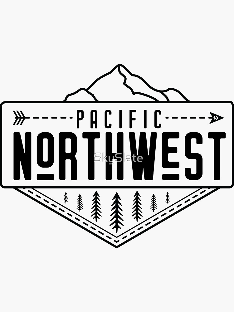 "Pacific Northwest" Sticker for Sale by SkySlate Redbubble