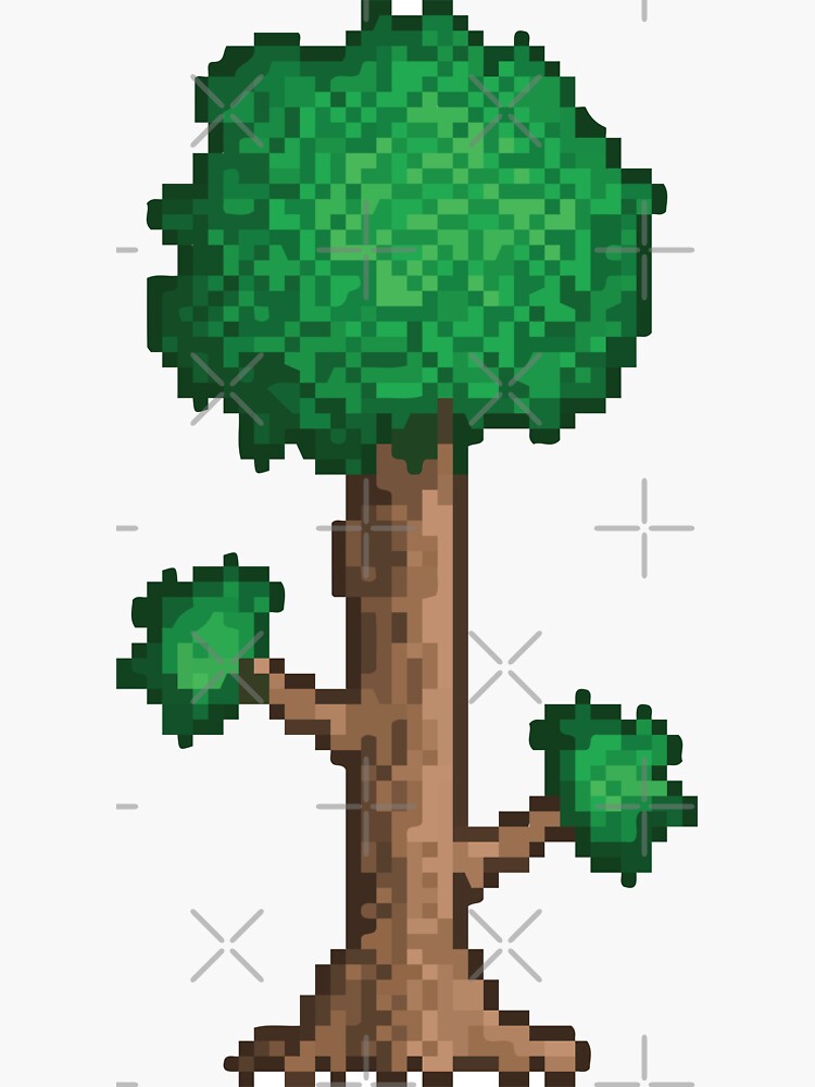 "terraria tree" Sticker by ElliottBryan | Redbubble