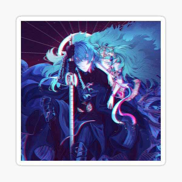 Artikel-Vorschau von Neonlichter Byleth & Sothis aus drei Häusern, designt und verkauft von KrowsDigital.