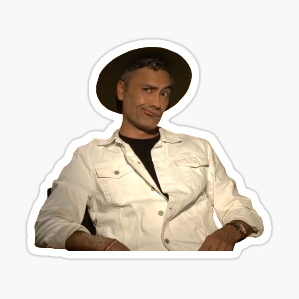 Aperçu de l'œuvre autocollant taika waititi créée et vendue par lokicdinson.
