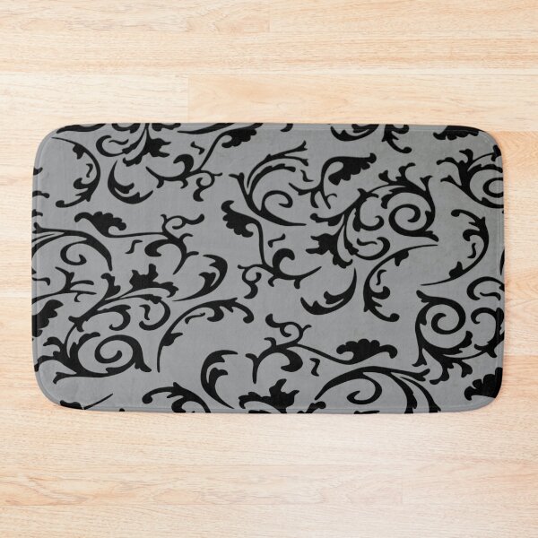 Item preview, ARABIATA 25 black gray patterns Morocco Essaouira flowers leaves gothic design arabesques scrolls decor designed and sold by dragonemma.