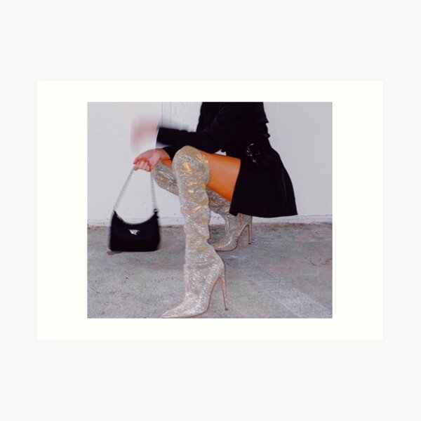 Fashion Bougie Boots Art Print
