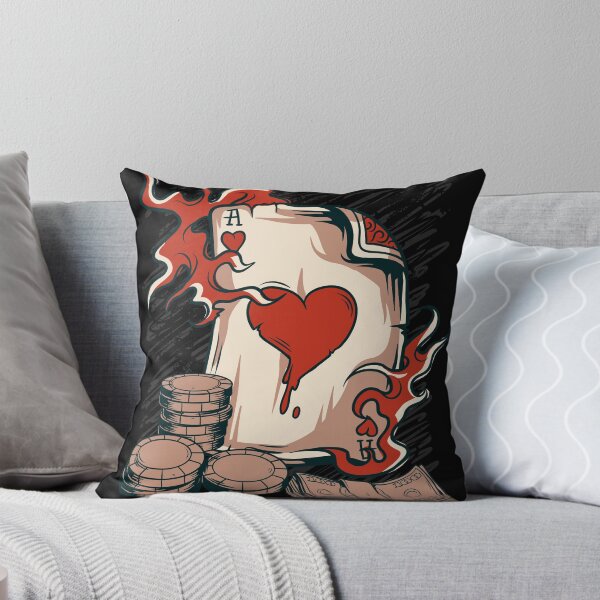 Aperçu de l'œuvre GAMBLING GAMBLER ACE HEARTS créée et vendue par HolidayT-Shirts.
