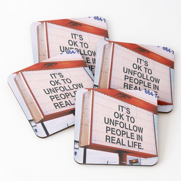 Item preview, It's OK to Unfollow People in Real Life designed and sold by lambosdesigns.