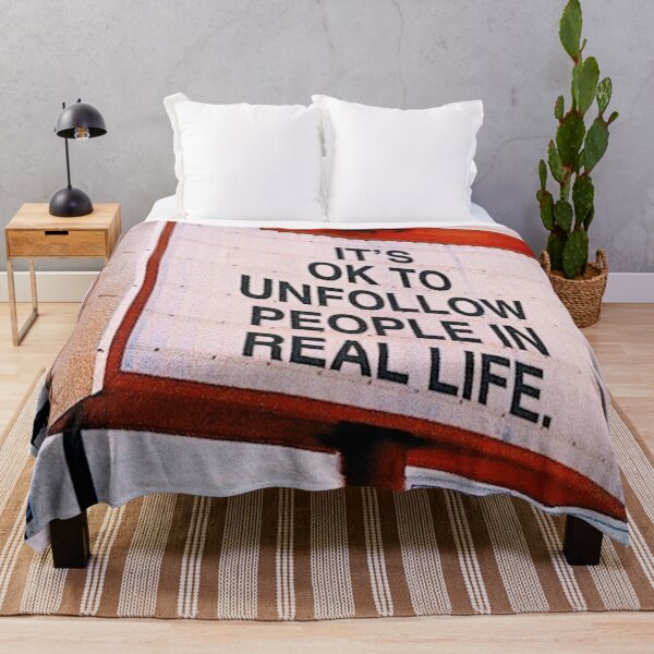 Item preview, It's OK to Unfollow People in Real Life designed and sold by lambosdesigns.
