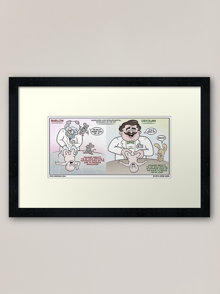 "Barlow vs. Ortolani" Framed Art Print for Sale by Redbubble