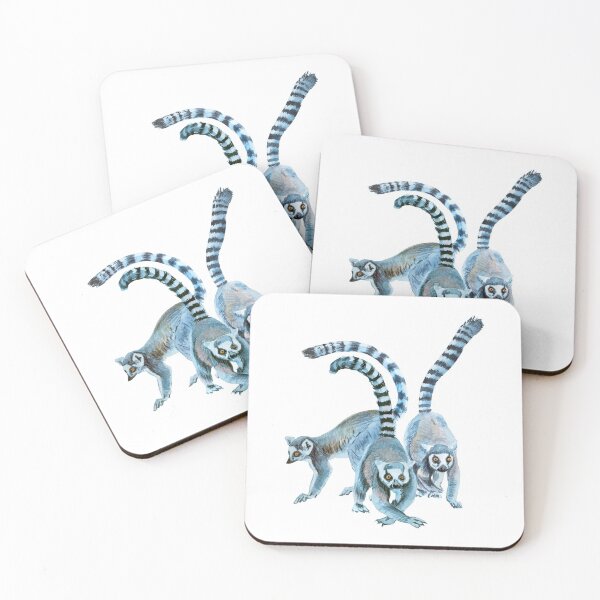 Item preview, Watercolor lemurs designed and sold by LiliyaSavelieva.