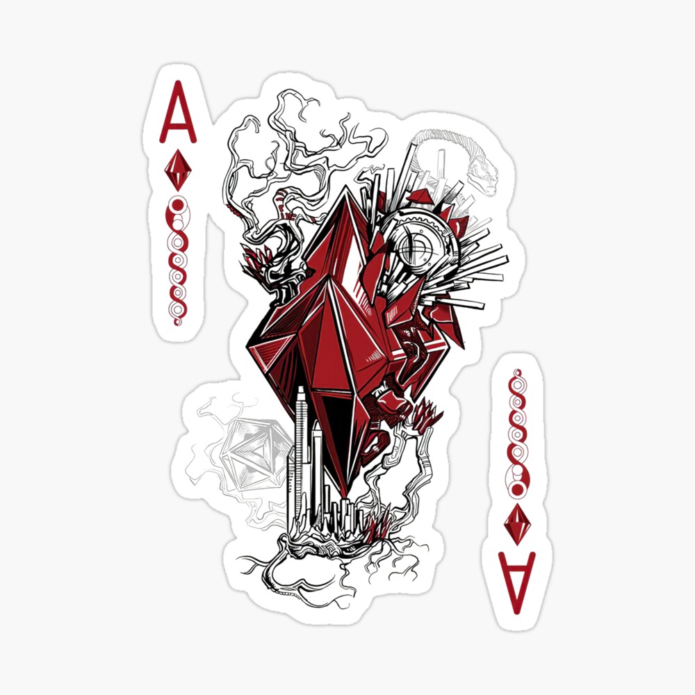 Ace Playing Cards Drawing - Rebel Playing Cards Ace Of Spades By