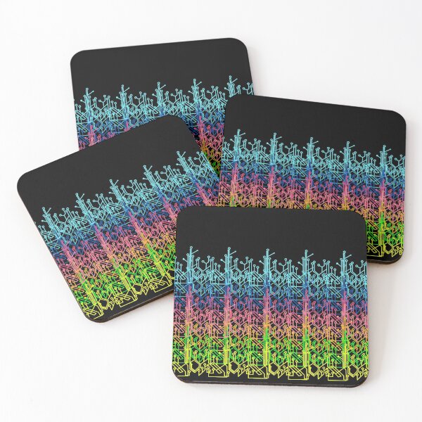 Item preview, Rainbow circuits - black designed and sold by dustydiscoball.
