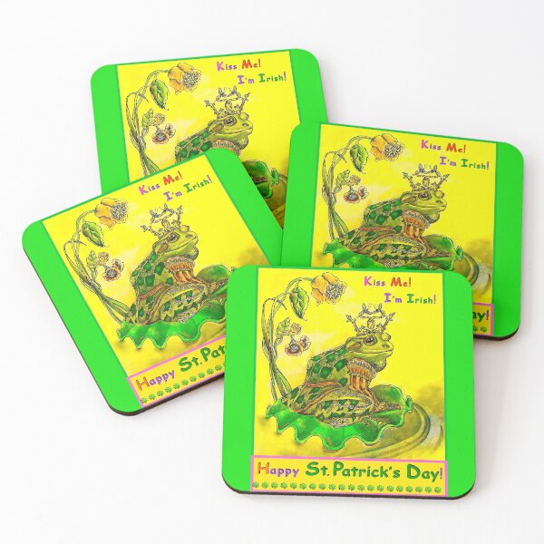 Item preview, St. Patrick's Day FROG PRINCE designed and sold by Judy Mastrangelo.