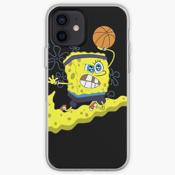 Camisetas de Bob Esponja de Baloncesto, Baskeball Fan Funda blanda para iPhone