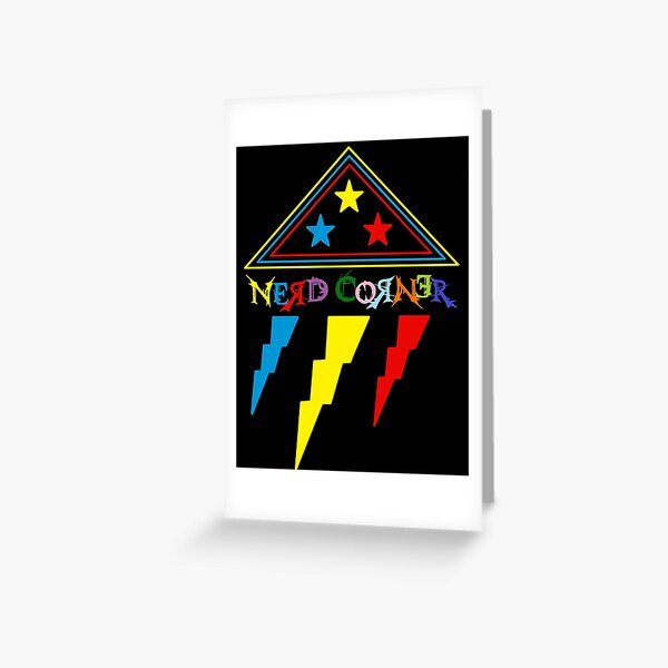 Nerd Corner Nerd Corner Storm Cloud Logo Greeting Card By