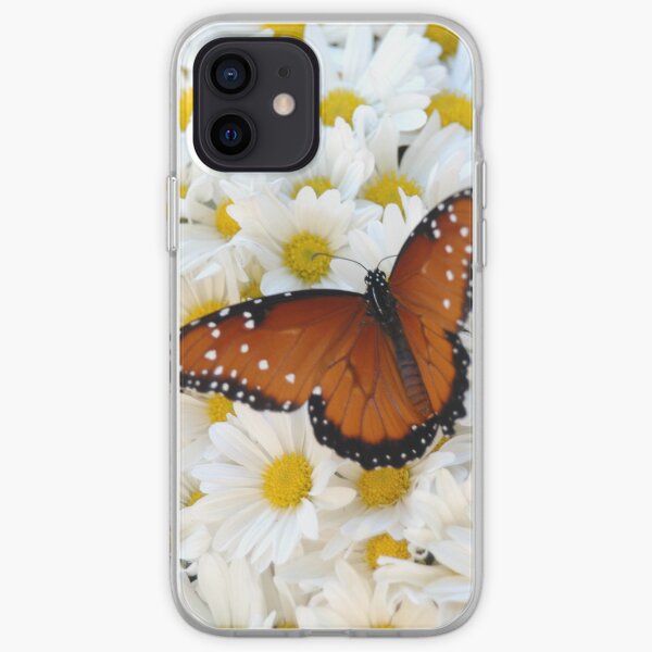 Butterfly on Daisies - iPhone Case iPhone Soft Case
