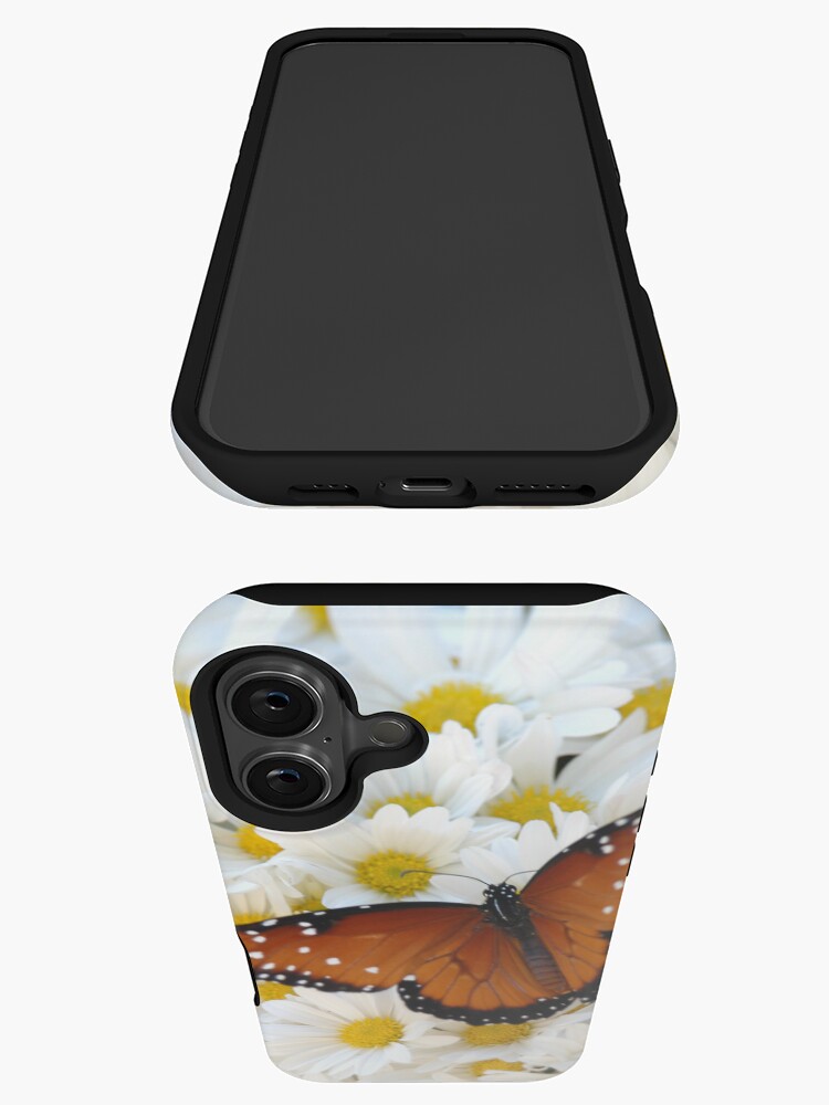 Thumbnail 3 of 4, iPhone Case, Butterfly on Daisies - iPhone Case designed and sold by colgdrew.