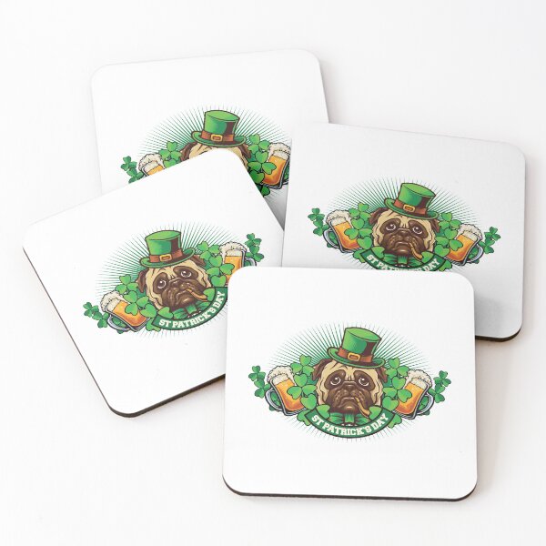 Item preview, Pug Dog Mascot St Patrick's Day Light designed and sold by funnierthanthou.