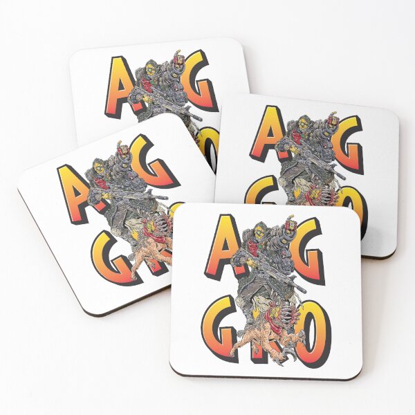 FL4K The Beastmaster Aggro Words Gamers Use Borderlands 3 Rakk Attack!Aggressive Provoking Coasters (Set of 4)