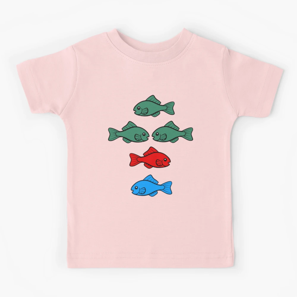 Red Fish Blue Fish Kids T-Shirt for Sale by DahlisCrafter