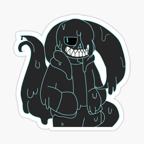 Shattered Dream Sans holding Bubble Tea Sticker for Sale by