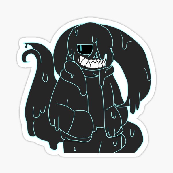 Nightmare Sans Vinyl Sticker – Shannanigans Cafe