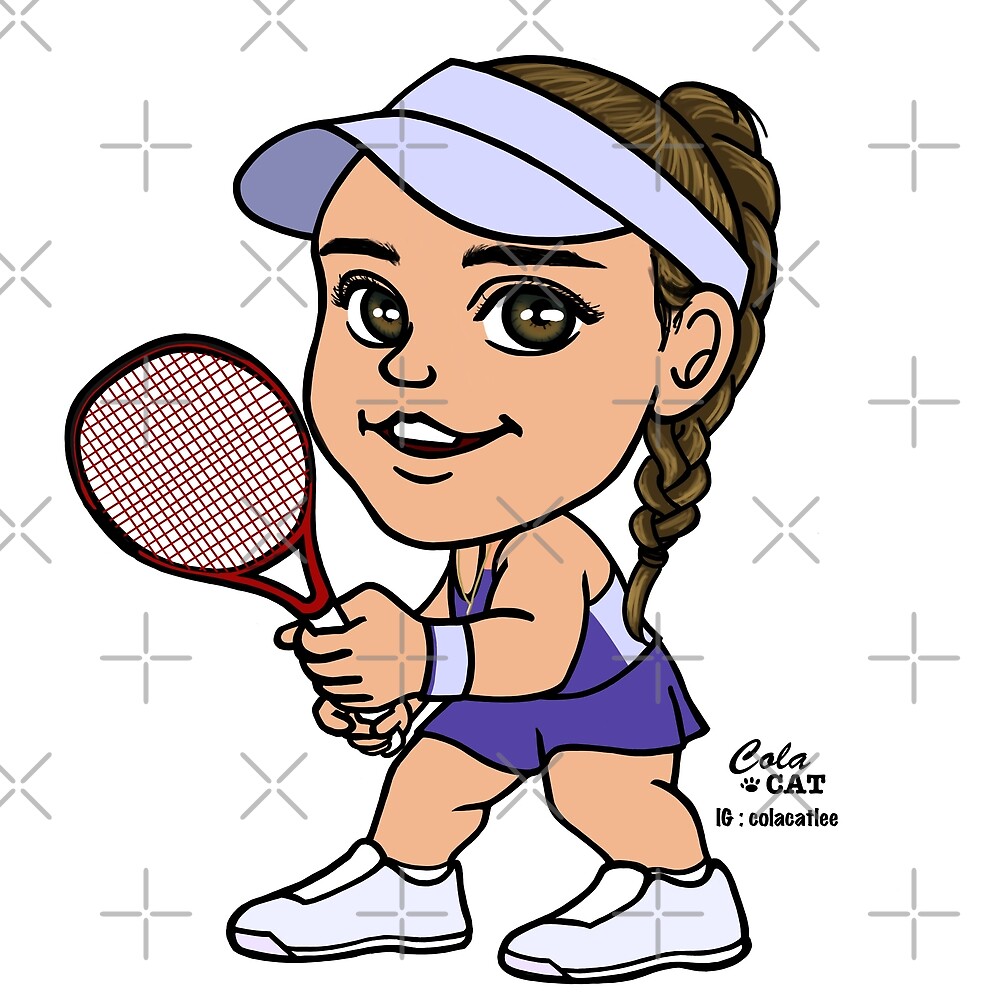 "Elena Rybakina" by Colacatlee | Redbubble