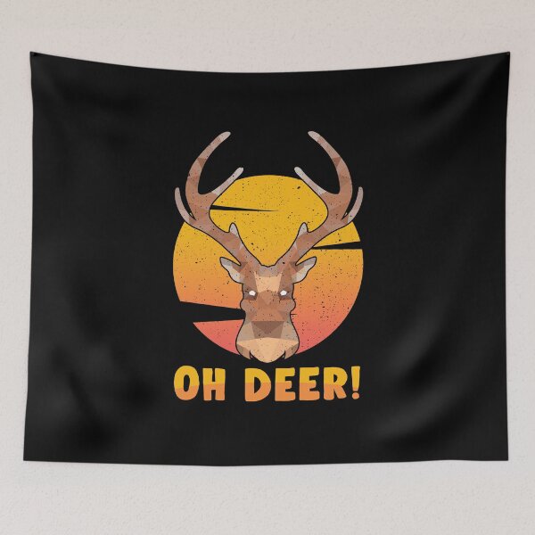 Item preview, Oh Deer Wild Animal Hunt Deer Deer Antler Gift designed and sold by redshirtz.